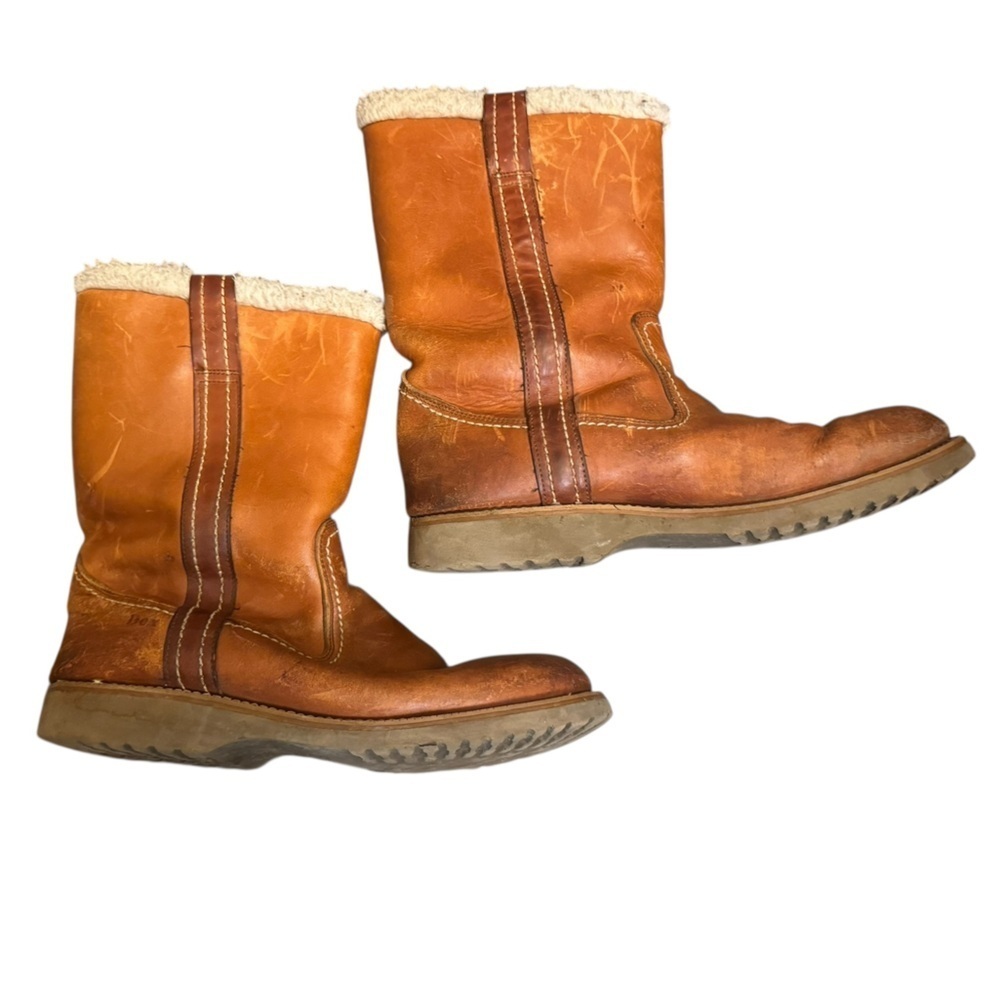 DEX VINTAGE Work Western Boot Brown Leather Outdoor Men’s Size 10.5 Vibram Soles